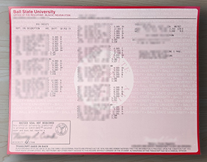 Ball State University transcript