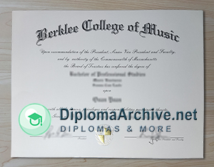 Berklee College of Music degree