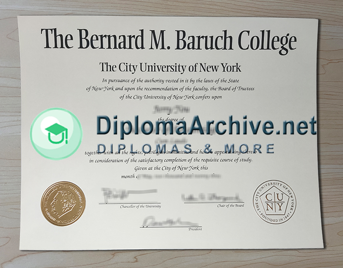 Bernard M Baruch College degree