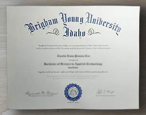 Brigham Young University diploma