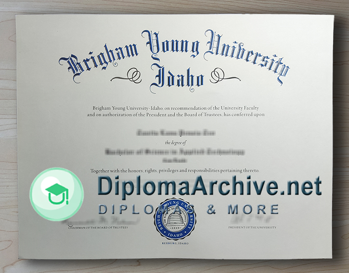 Brigham Young University diploma