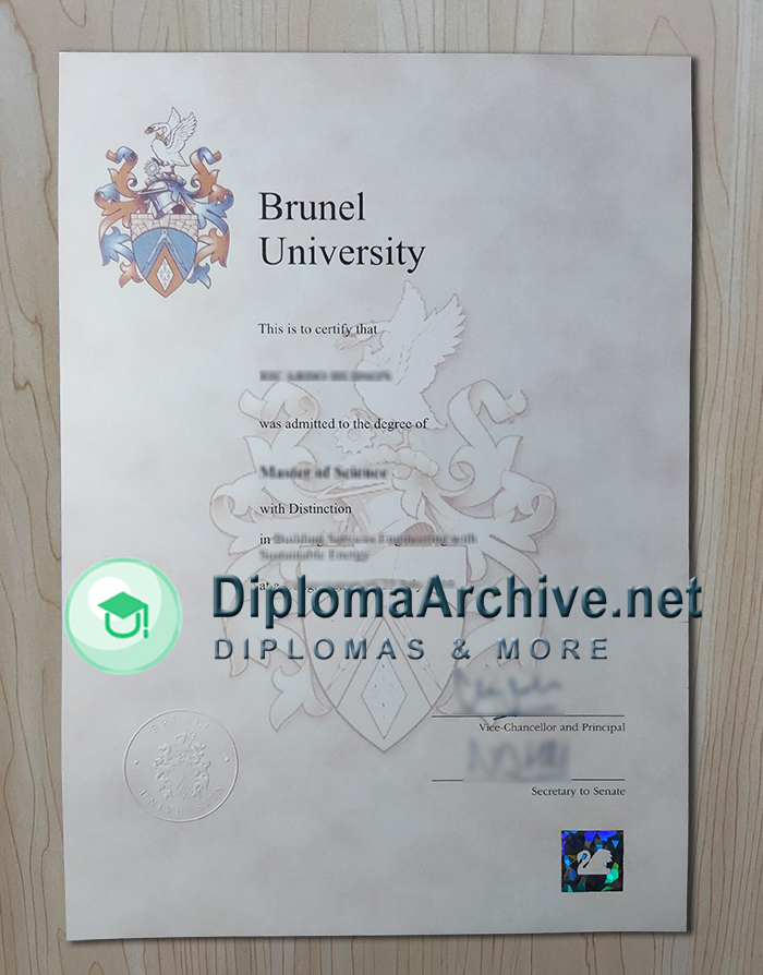 Brunel University diploma