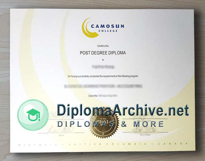 Camosun College diploma