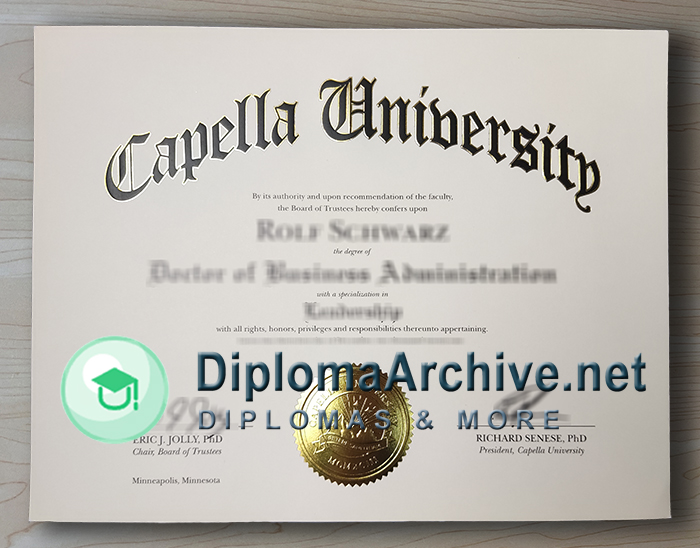 Capella University diploma