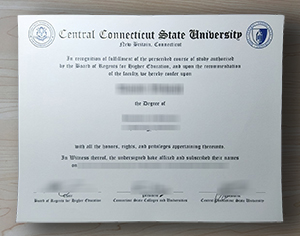 Central Connecticut State University diploma