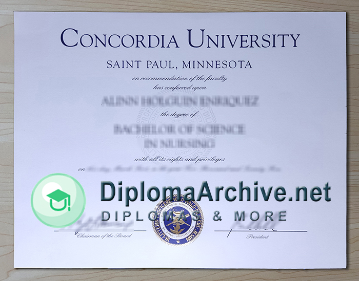 Concordia University-St. Paul diploma