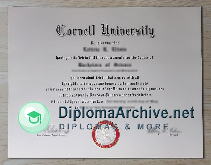 Cornell University diploma