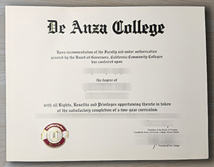 De Anza College diploma