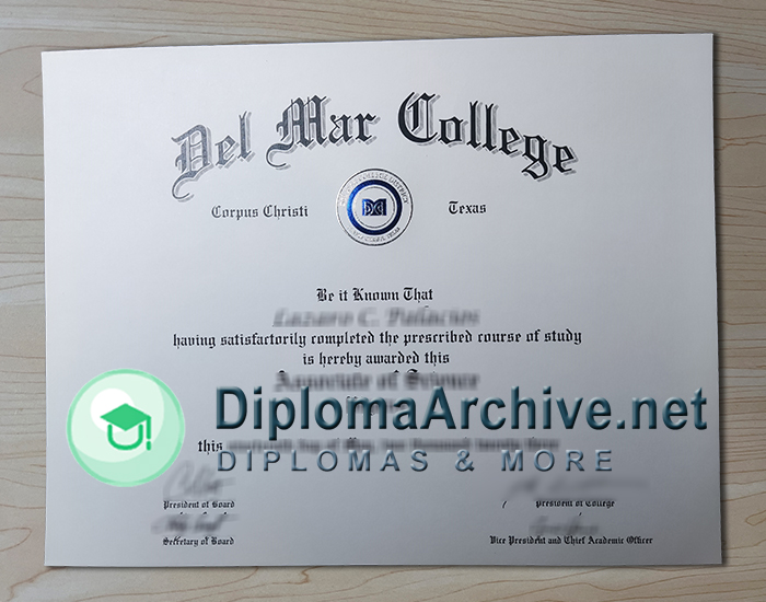 Del Mar College diploma