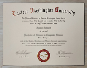 Eastern Washington University diploma