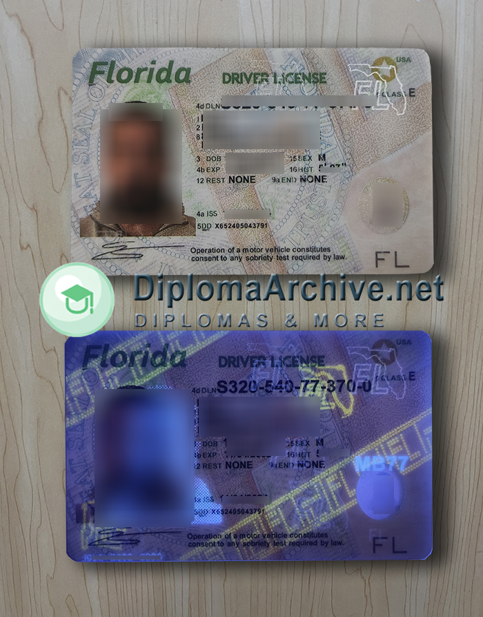 Florida Driver License A