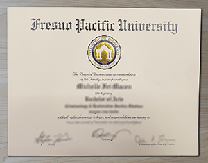 Fresno Pacific University diploma