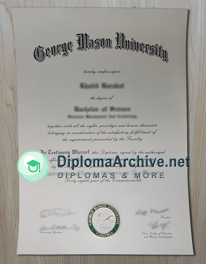 George Mason University diploma