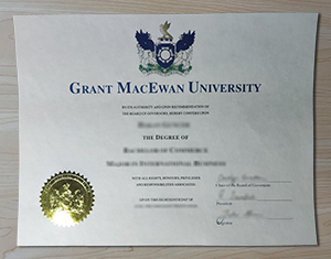 Grant MacEwan University diploma