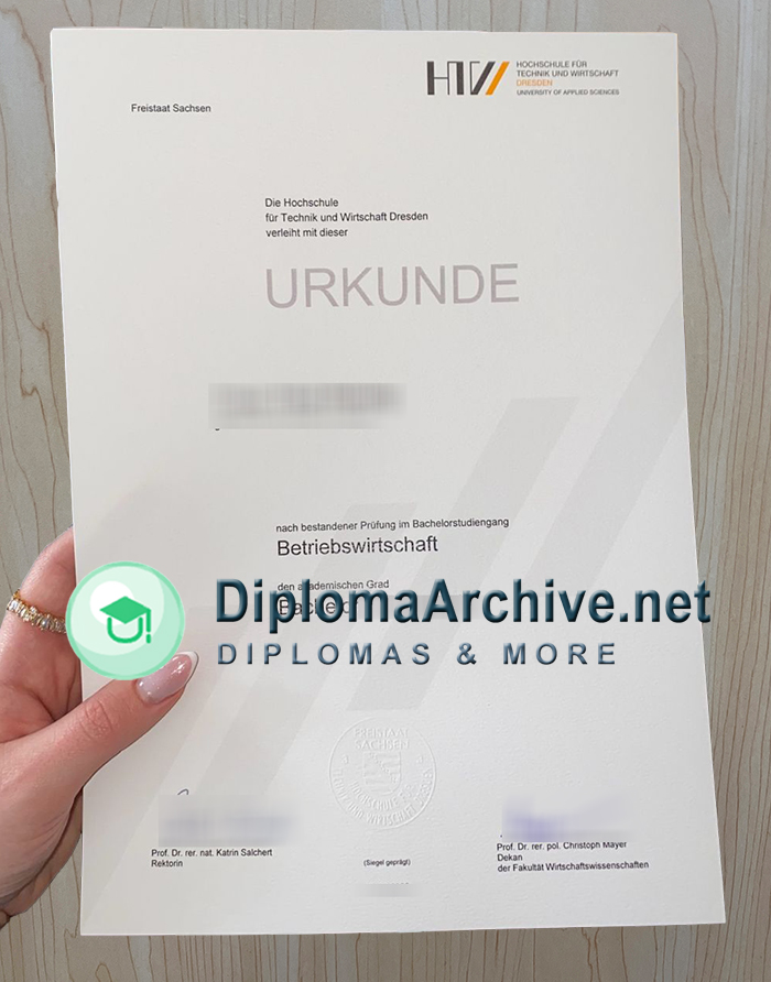 HTW Dresden Urkunde