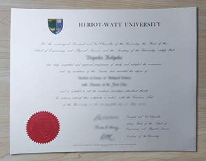 Heriot-Watt University diploma