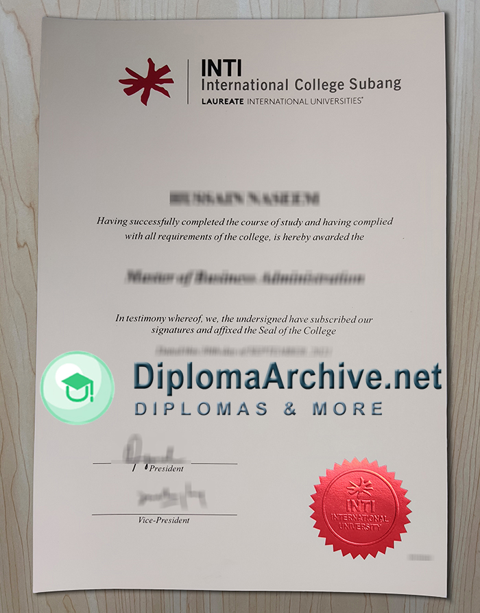 INTI International University degree