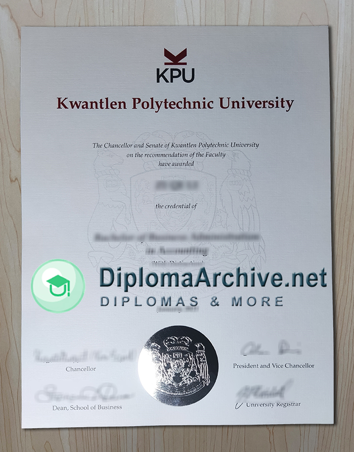 Kwantlen Polytechnic University diploma