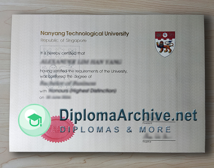 Nanyang Technological University diploma
