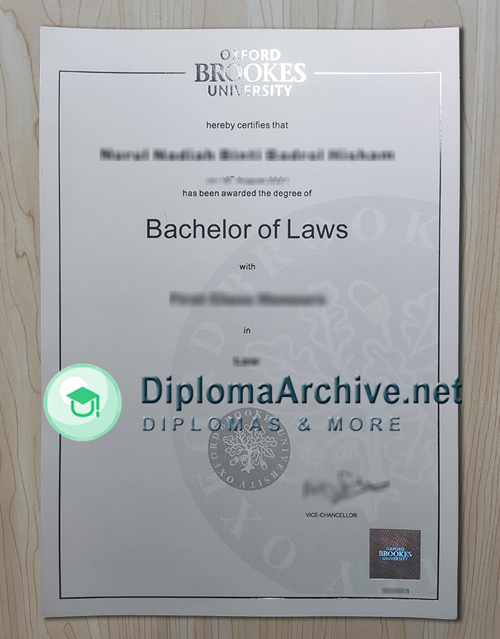 Oxford Brookes University degree