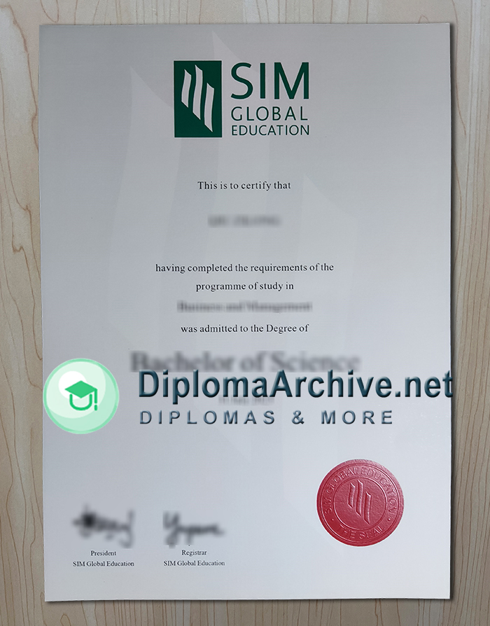 SIM Global Education diploma