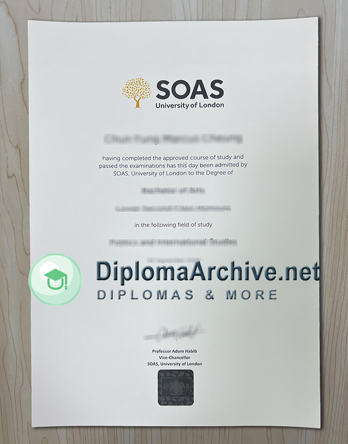 SOAS University of London diploma