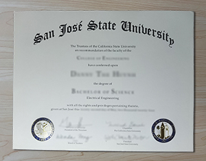San Jose State University diploma