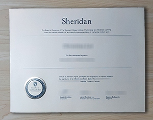 Sheridan College diploma