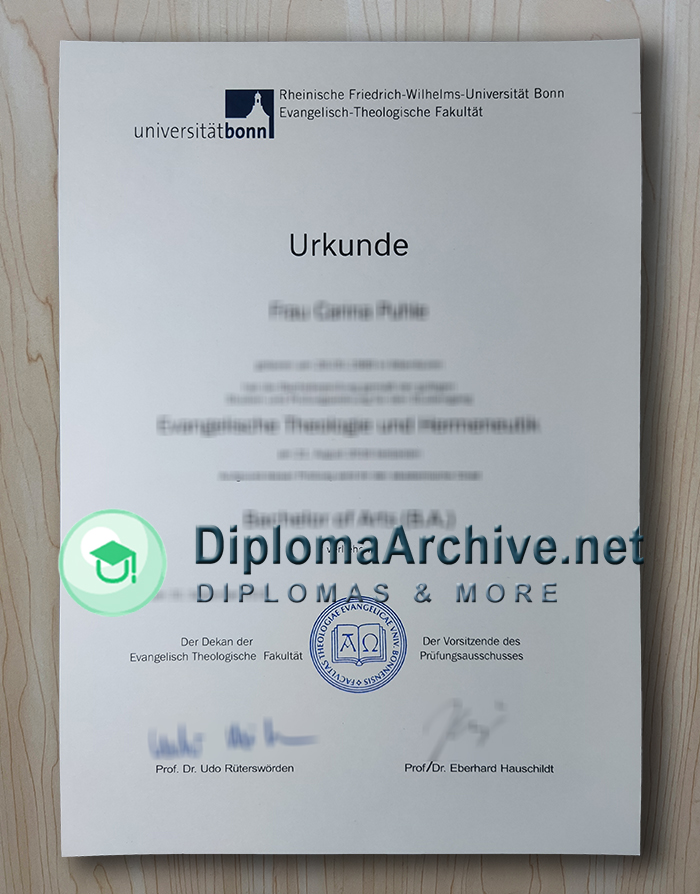 Universität Bonn Urkunde
