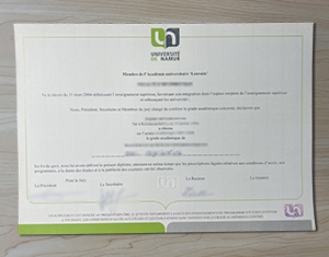 Université de Namur degree