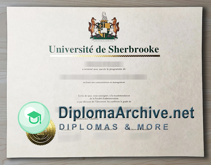 Université de Sherbrooke diploma