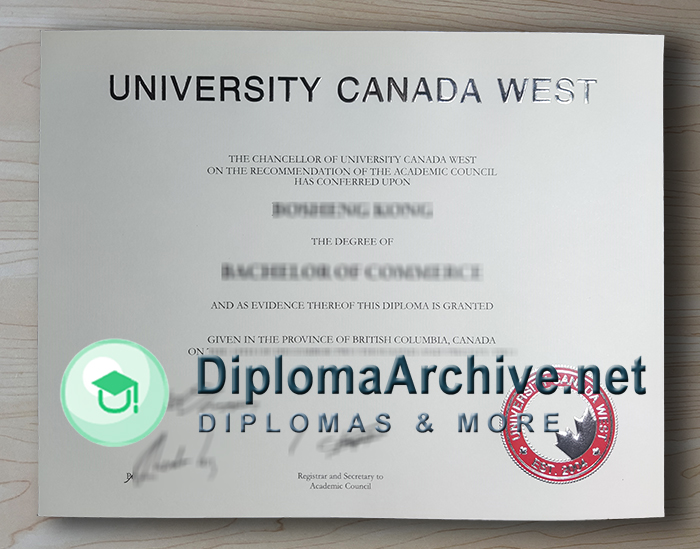 University Canada West diploma