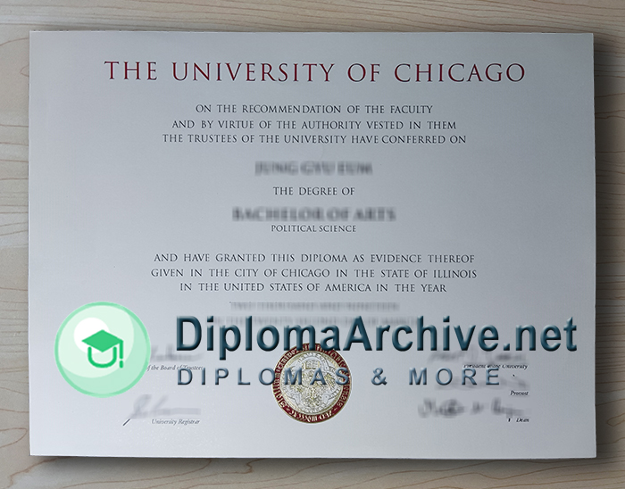 University of Chicago diploma
