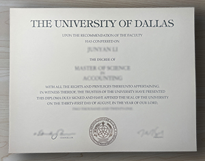 University of Dallas diploma