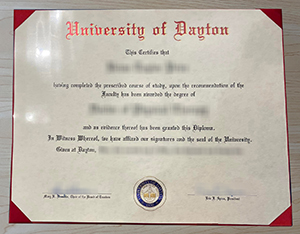 University of Dayton diploma