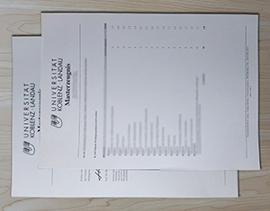 University of Koblenz and Landau transcript