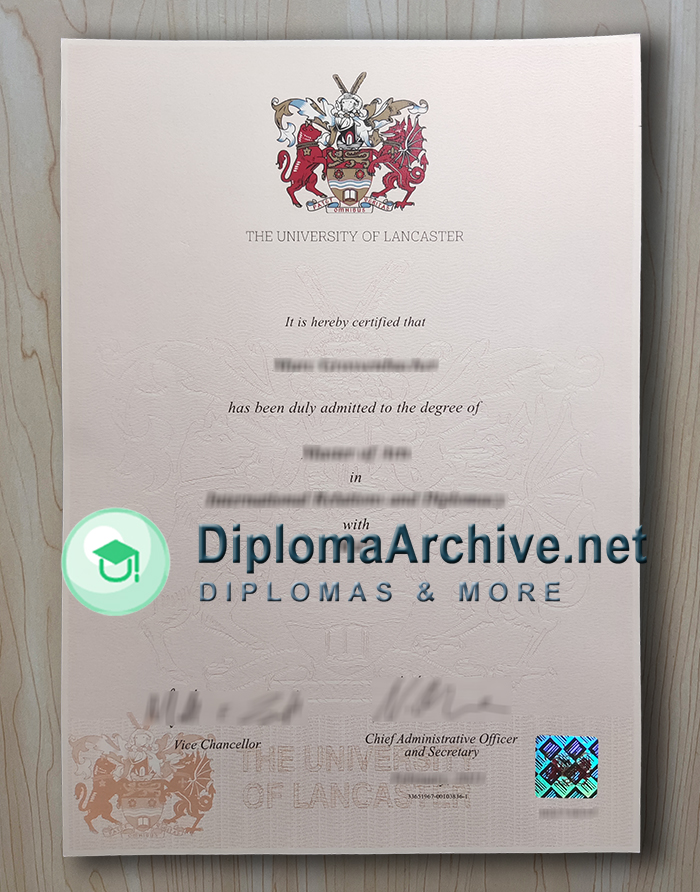University of Lancaster diploma
