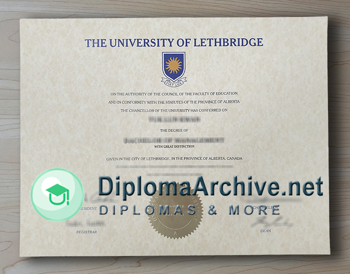 University of Lethbridge diploma