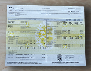University of Manitoba transcript