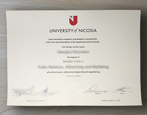 University of Nicosia diploma