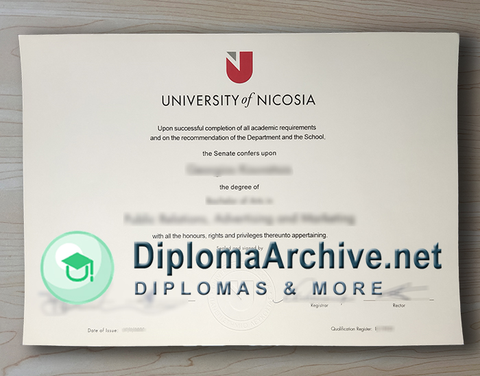 University of Nicosia diploma