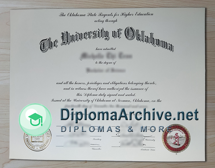 University of Oklahoma diploma
