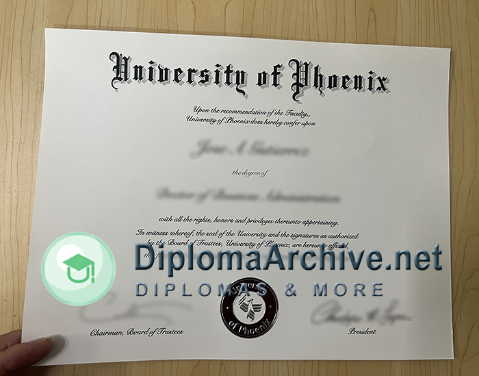 University of Phoenix diploma