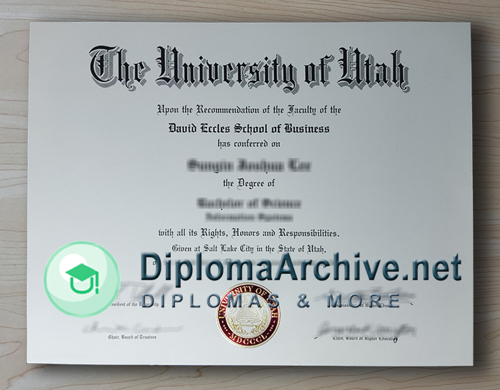 University of Utah diploma