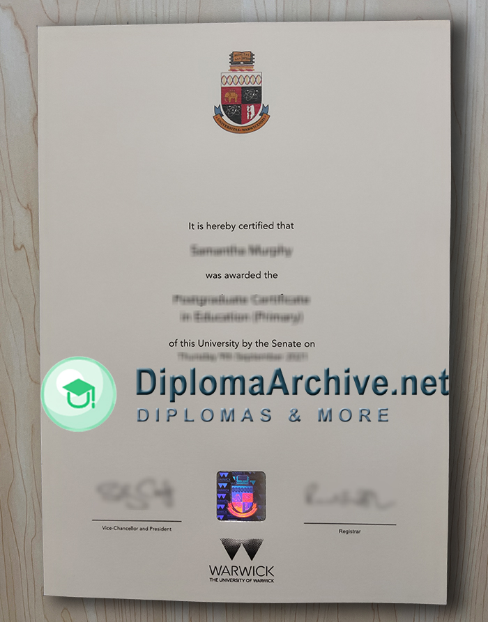 University of Warwick diploma