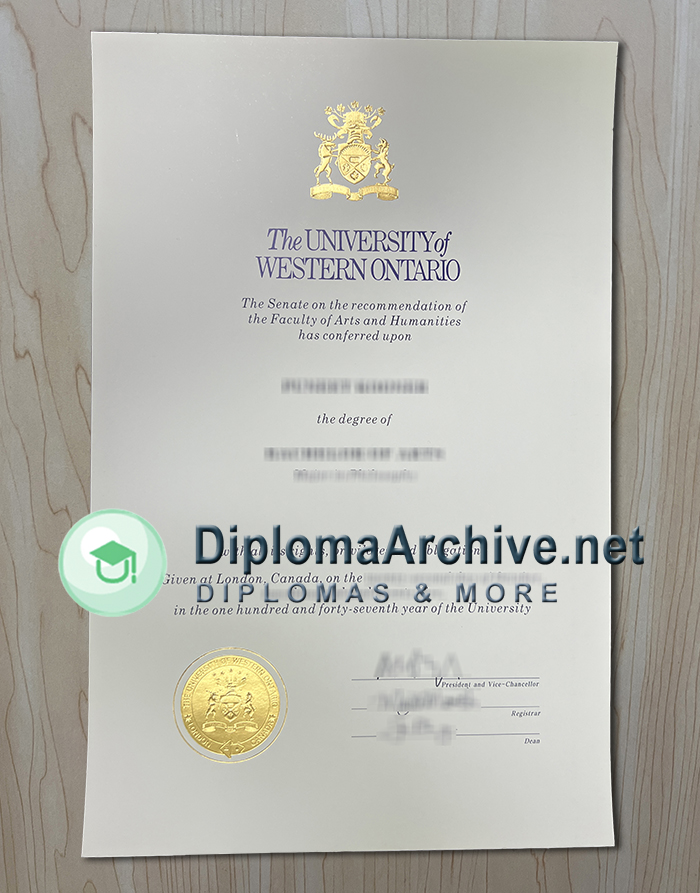 University of Western Ontario diploma
