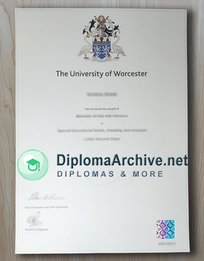 University of Worcester diploma