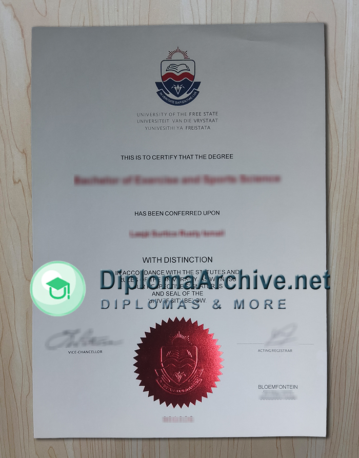 University of the Free State diploma