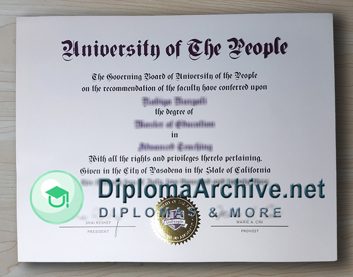 University of the People diploma