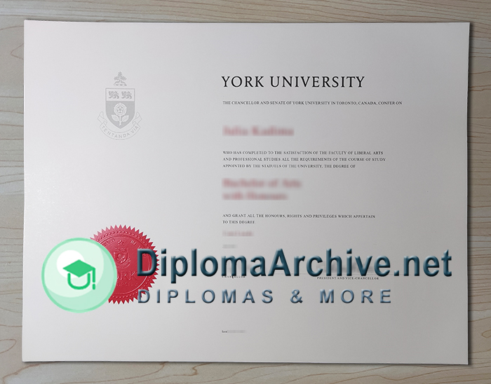 York University diploma